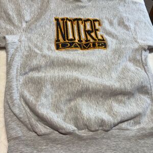 Gray Notre Dame Sweatshirt